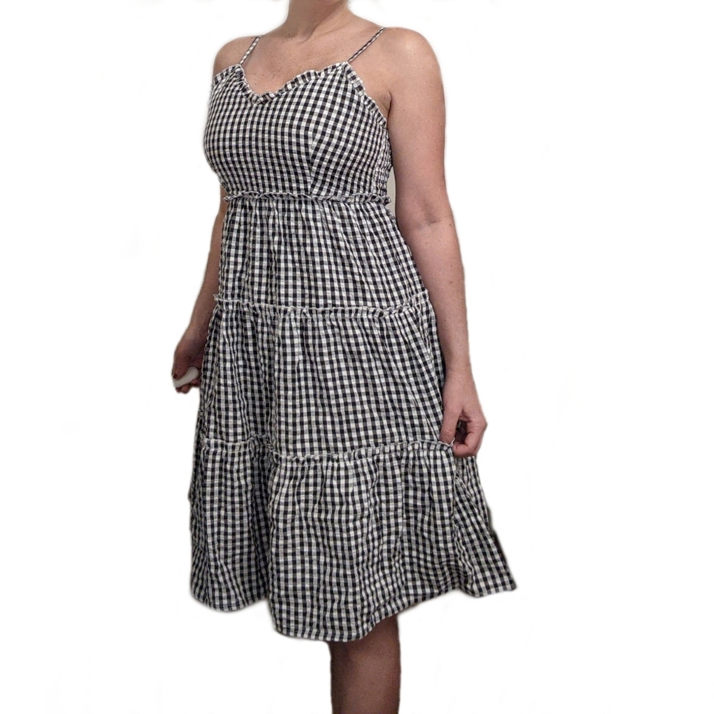 NWOT Cotton Gingham Western Dress